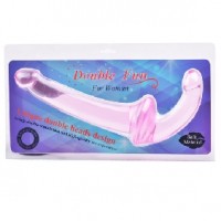 Strapless Strap-on Double Ended Dildos Pink